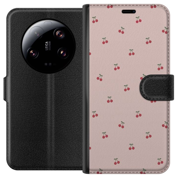 Portemonnee-hoesje voor Xiaomi 13 Ultra met Kersen ontwerp in de groep SMARTPHONE & TABLETS / Mobielbescherming / Xiaomi bij TP E-commerce Nordic AB (A64284)