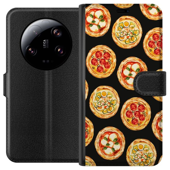 Portemonnee-hoesje voor Xiaomi 13 Ultra met Pizza ontwerp in de groep SMARTPHONE & TABLETS / Mobielbescherming / Xiaomi bij TP E-commerce Nordic AB (A64290)