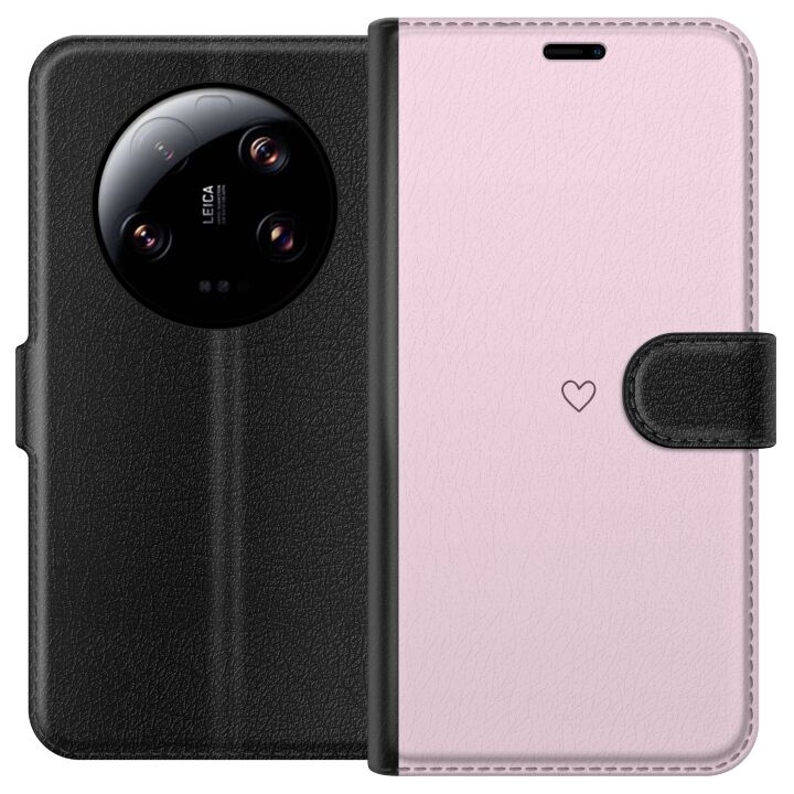 Portemonnee-hoesje voor Xiaomi 13 Ultra met Hart ontwerp in de groep SMARTPHONE & TABLETS / Mobielbescherming / Xiaomi bij TP E-commerce Nordic AB (A64296)