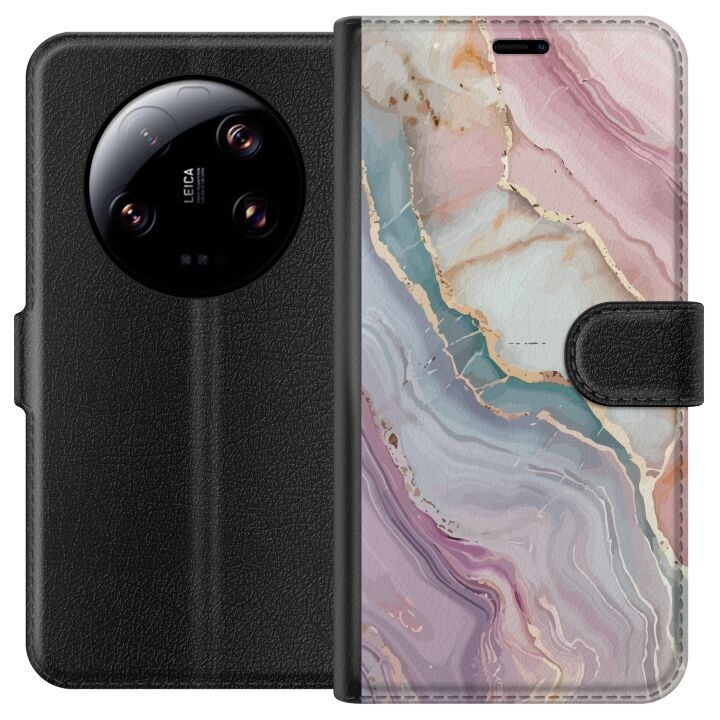 Portemonnee-hoesje voor Xiaomi 13 Ultra met Marmer ontwerp in de groep SMARTPHONE & TABLETS / Mobielbescherming / Xiaomi bij TP E-commerce Nordic AB (A64299)