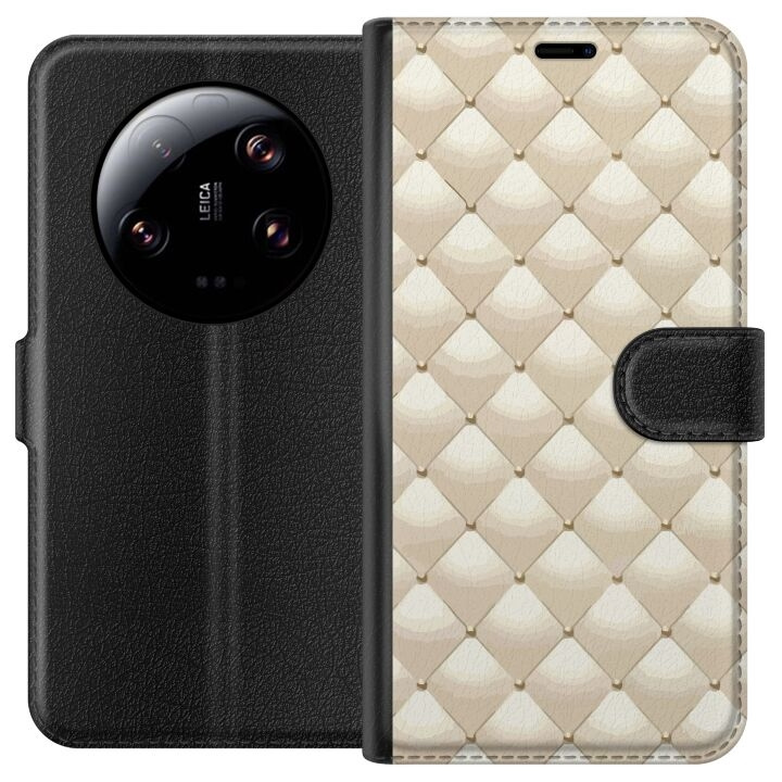 Portemonnee-hoesje voor Xiaomi 13 Ultra met Goudglans ontwerp in de groep SMARTPHONE & TABLETS / Mobielbescherming / Xiaomi bij TP E-commerce Nordic AB (A64303)