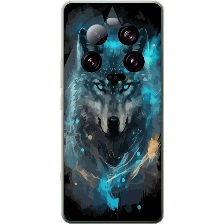 Mobiele hoes voor Xiaomi 13 Ultra met Wolf ontwerp in de groep SMARTPHONE & TABLETS / Mobielbescherming / Xiaomi bij TP E-commerce Nordic AB (A64309)