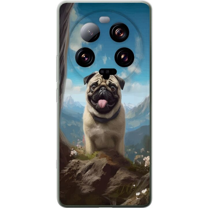 Mobiele hoes voor Xiaomi 13 Ultra met Blije Hond ontwerp in de groep SMARTPHONE & TABLETS / Mobielbescherming / Xiaomi bij TP E-commerce Nordic AB (A64322)