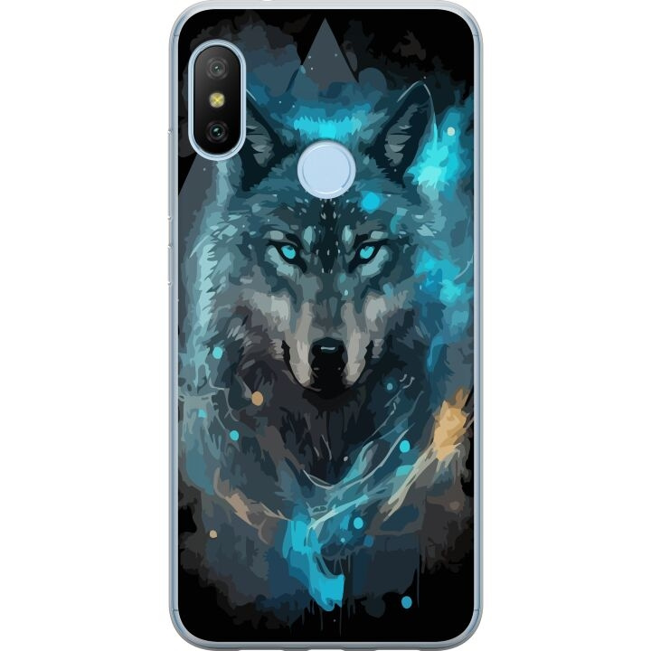 Mobiele hoes voor Xiaomi Mi A2 Lite met Wolf ontwerp in de groep SMARTPHONE & TABLETS / Mobielbescherming / Xiaomi bij TP E-commerce Nordic AB (A64417)