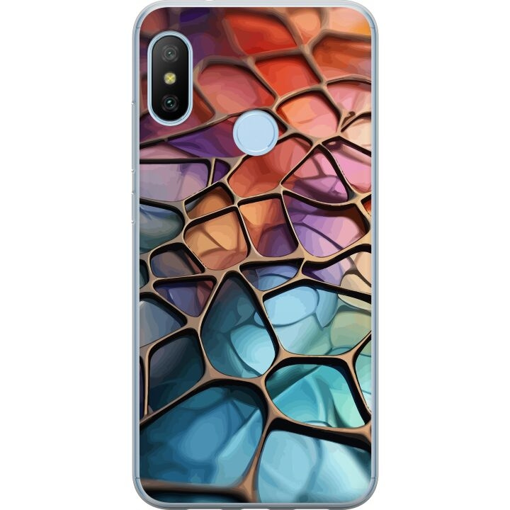 Mobiele hoes voor Xiaomi Mi A2 Lite met Metallic patroon ontwerp in de groep SMARTPHONE & TABLETS / Mobielbescherming / Xiaomi bij TP E-commerce Nordic AB (A64422)