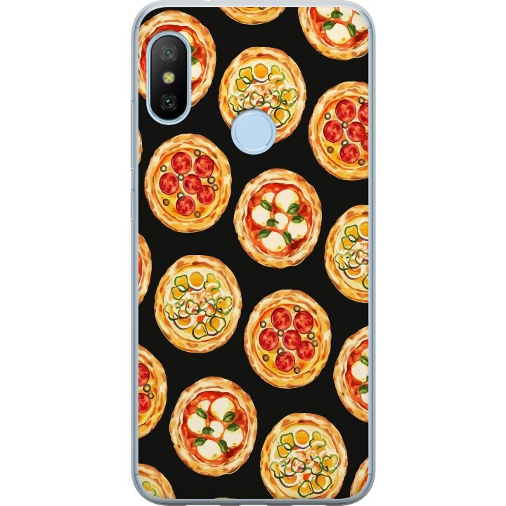 Mobiele hoes voor Xiaomi Mi A2 Lite met Pizza ontwerp in de groep SMARTPHONE & TABLETS / Mobielbescherming / Xiaomi bij TP E-commerce Nordic AB (A64425)