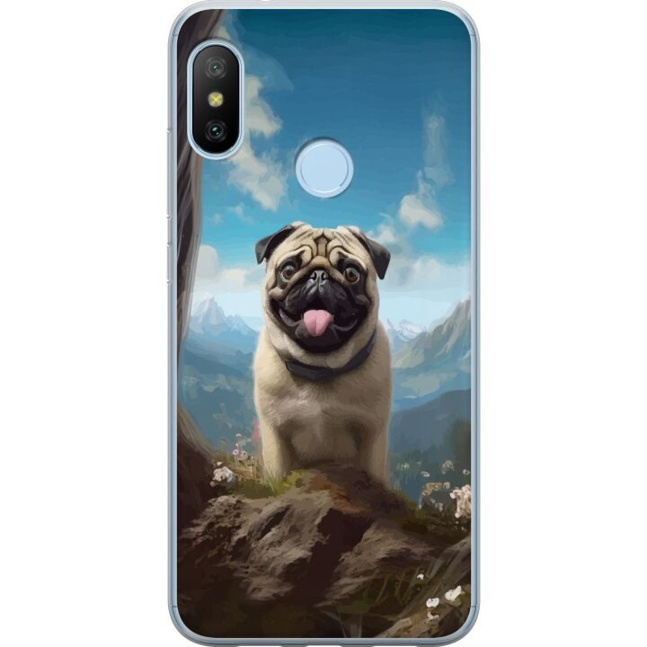 Mobiele hoes voor Xiaomi Mi A2 Lite met Blije Hond ontwerp in de groep SMARTPHONE & TABLETS / Mobielbescherming / Xiaomi bij TP E-commerce Nordic AB (A64430)