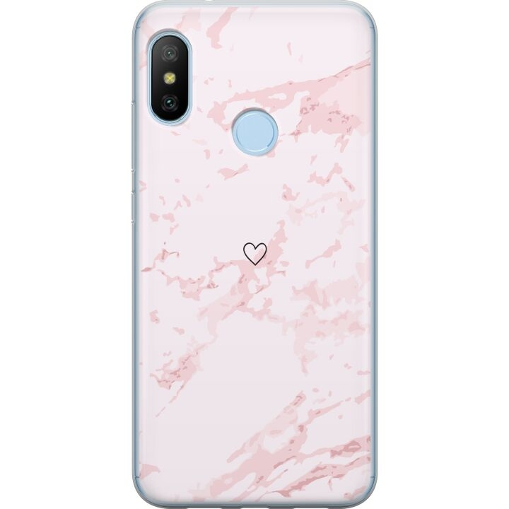 Mobiele hoes voor Xiaomi Mi A2 Lite met Roze Hart ontwerp in de groep SMARTPHONE & TABLETS / Mobielbescherming / Xiaomi bij TP E-commerce Nordic AB (A64435)