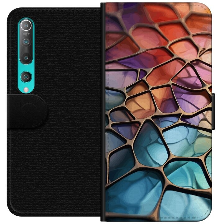 Portemonnee-hoesje voor Xiaomi Mi 10 5G met Metallic patroon ontwerp in de groep SMARTPHONE & TABLETS / Mobielbescherming / Xiaomi bij TP E-commerce Nordic AB (A64449)