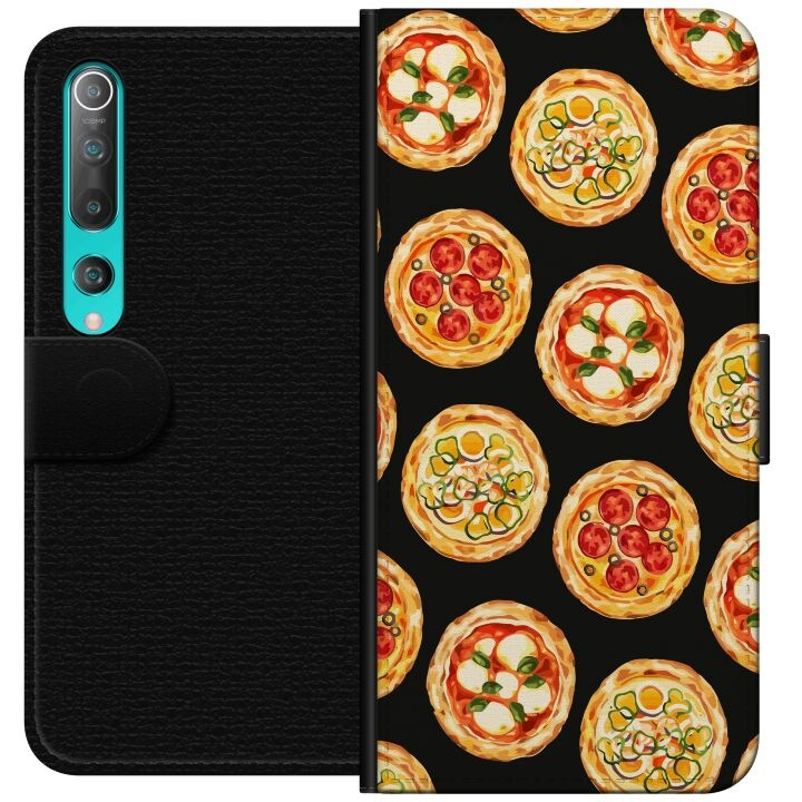 Portemonnee-hoesje voor Xiaomi Mi 10 5G met Pizza ontwerp in de groep SMARTPHONE & TABLETS / Mobielbescherming / Xiaomi bij TP E-commerce Nordic AB (A64452)