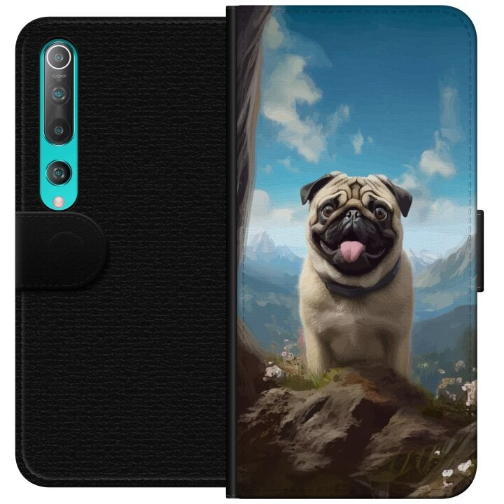 Portemonnee-hoesje voor Xiaomi Mi 10 5G met Blije Hond ontwerp in de groep SMARTPHONE & TABLETS / Mobielbescherming / Xiaomi bij TP E-commerce Nordic AB (A64457)