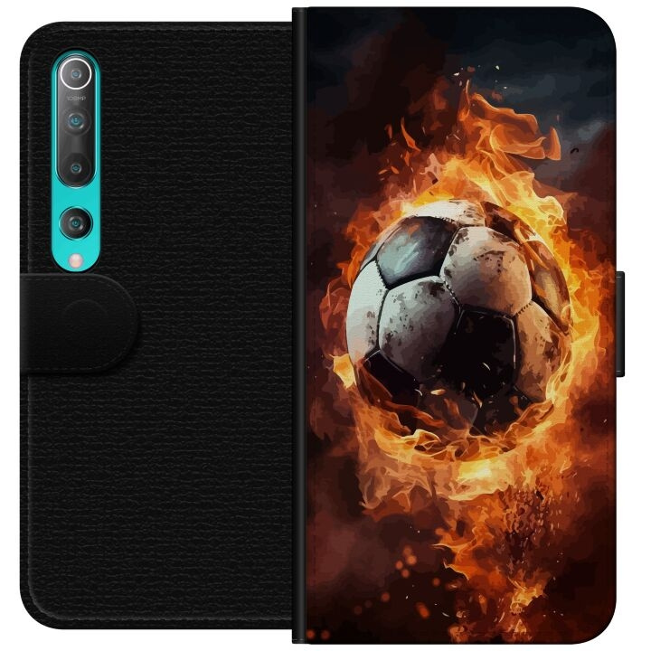 Portemonnee-hoesje voor Xiaomi Mi 10 5G met Voetbal ontwerp in de groep SMARTPHONE & TABLETS / Mobielbescherming / Xiaomi bij TP E-commerce Nordic AB (A64460)