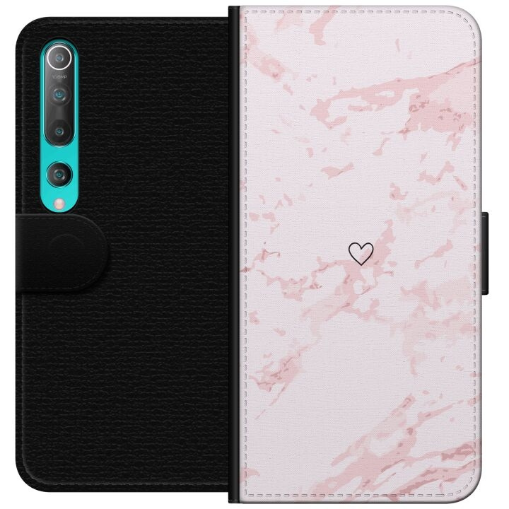 Portemonnee-hoesje voor Xiaomi Mi 10 5G met Roze Hart ontwerp in de groep SMARTPHONE & TABLETS / Mobielbescherming / Xiaomi bij TP E-commerce Nordic AB (A64462)