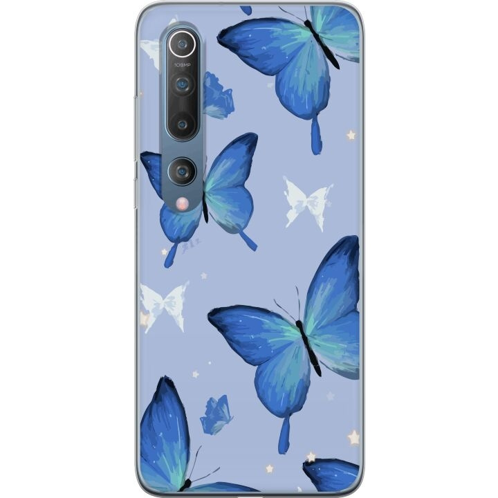 Mobiele hoes voor Xiaomi Mi 10 5G met Blauwe vlinders ontwerp in de groep SMARTPHONE & TABLETS / Mobielbescherming / Xiaomi bij TP E-commerce Nordic AB (A64482)