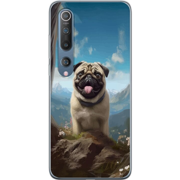 Mobiele hoes voor Xiaomi Mi 10 5G met Blije Hond ontwerp in de groep SMARTPHONE & TABLETS / Mobielbescherming / Xiaomi bij TP E-commerce Nordic AB (A64484)