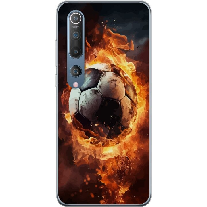 Mobiele hoes voor Xiaomi Mi 10 5G met Voetbal ontwerp in de groep SMARTPHONE & TABLETS / Mobielbescherming / Xiaomi bij TP E-commerce Nordic AB (A64487)