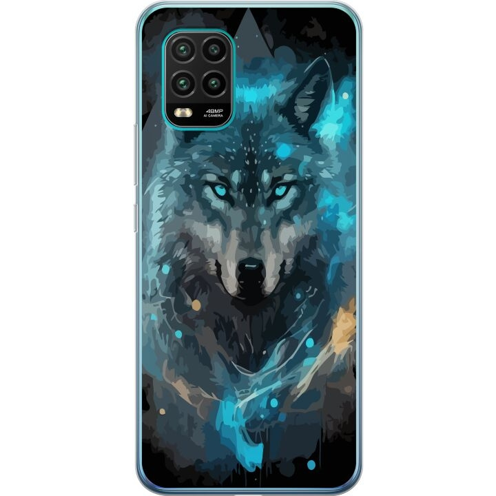 Mobiele hoes voor Xiaomi Mi 10 Lite 5G met Wolf ontwerp in de groep SMARTPHONE & TABLETS / Mobielbescherming / Xiaomi bij TP E-commerce Nordic AB (A64525)