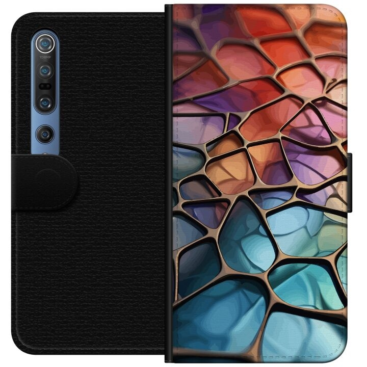 Portemonnee-hoesje voor Xiaomi Mi 10 Pro 5G met Metallic patroon ontwerp in de groep SMARTPHONE & TABLETS / Mobielbescherming / Xiaomi bij TP E-commerce Nordic AB (A64557)