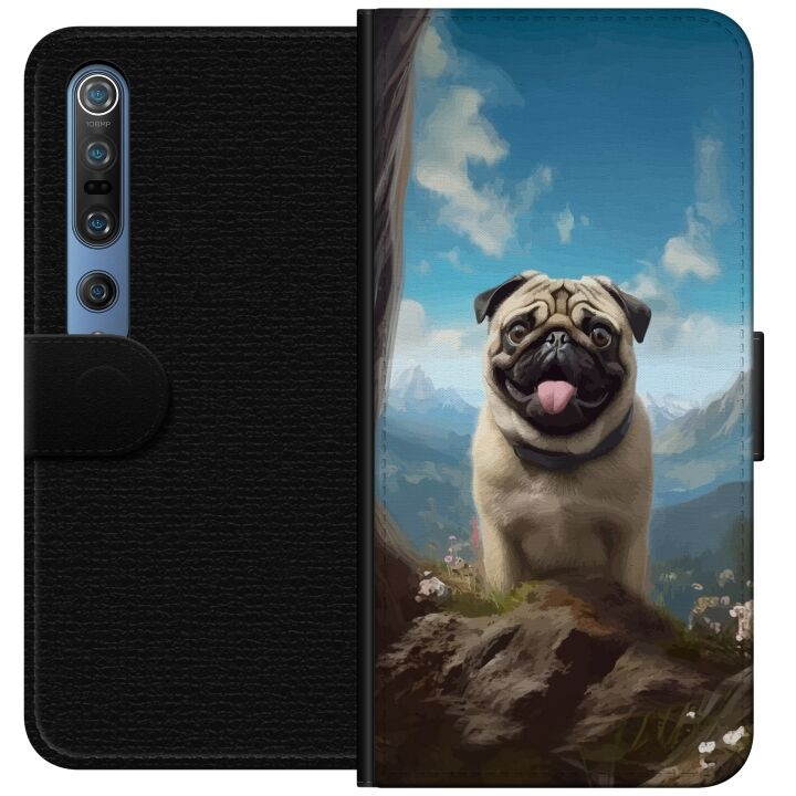 Portemonnee-hoesje voor Xiaomi Mi 10 Pro 5G met Blije Hond ontwerp in de groep SMARTPHONE & TABLETS / Mobielbescherming / Xiaomi bij TP E-commerce Nordic AB (A64565)