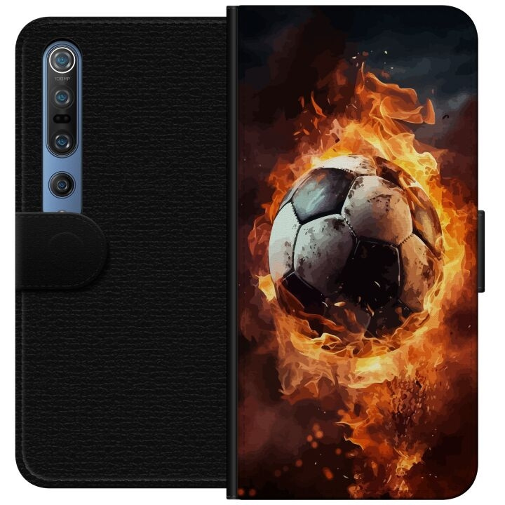 Portemonnee-hoesje voor Xiaomi Mi 10 Pro 5G met Voetbal ontwerp in de groep SMARTPHONE & TABLETS / Mobielbescherming / Xiaomi bij TP E-commerce Nordic AB (A64568)