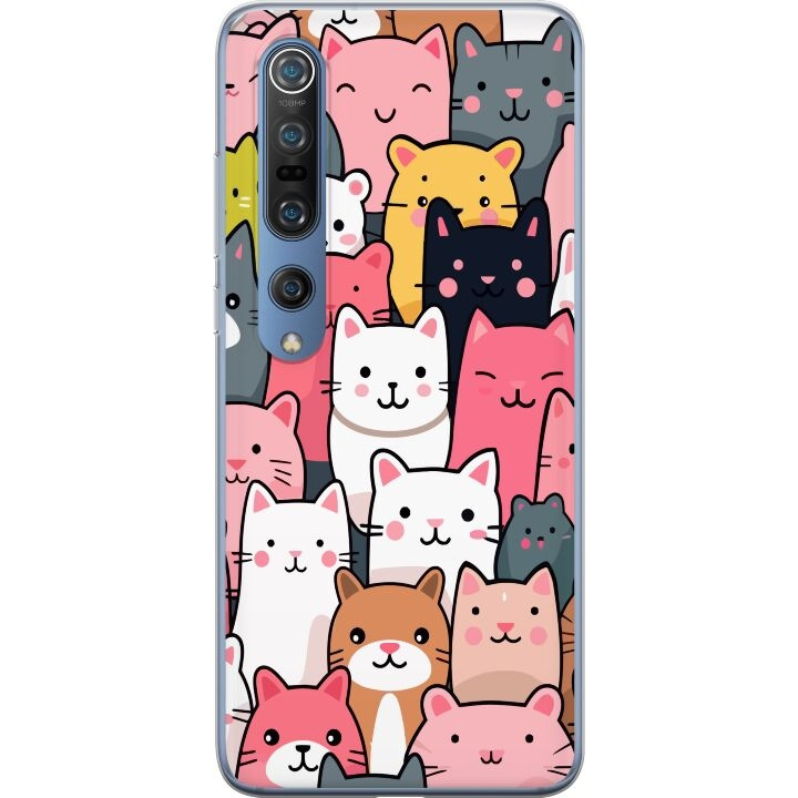 Mobiele hoes voor Xiaomi Mi 10 Pro 5G met Kattenpatroon ontwerp in de groep SMARTPHONE & TABLETS / Mobielbescherming / Xiaomi bij TP E-commerce Nordic AB (A64582)