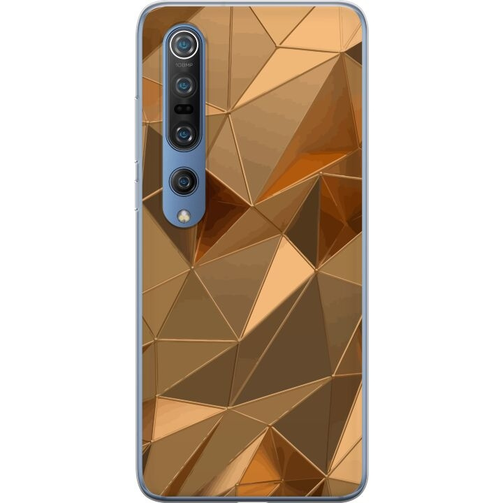 Mobiele hoes voor Xiaomi Mi 10 Pro 5G met 3D Goud ontwerp in de groep SMARTPHONE & TABLETS / Mobielbescherming / Xiaomi bij TP E-commerce Nordic AB (A64598)