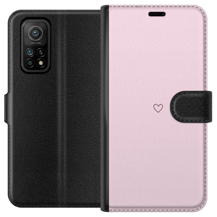 Portemonnee-hoesje voor Xiaomi Mi 10T 5G met Hart ontwerp in de groep SMARTPHONE & TABLETS / Mobielbescherming / Xiaomi bij TP E-commerce Nordic AB (A64620)