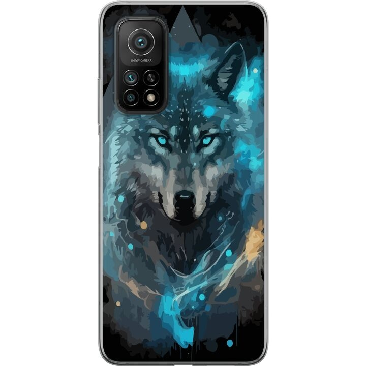 Mobiele hoes voor Xiaomi Mi 10T 5G met Wolf ontwerp in de groep SMARTPHONE & TABLETS / Mobielbescherming / Xiaomi bij TP E-commerce Nordic AB (A64633)