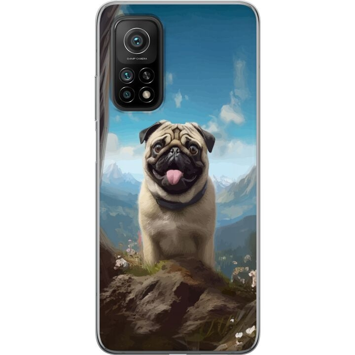 Mobiele hoes voor Xiaomi Mi 10T 5G met Blije Hond ontwerp in de groep SMARTPHONE & TABLETS / Mobielbescherming / Xiaomi bij TP E-commerce Nordic AB (A64646)