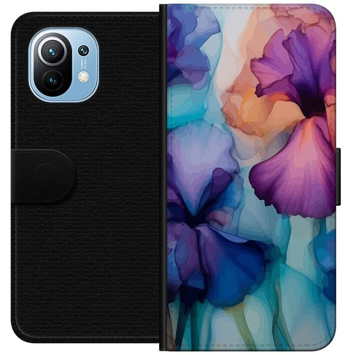 Portemonnee-hoesje voor Xiaomi Mi 11 met Magische bloemen ontwerp in de groep SMARTPHONE & TABLETS / Mobielbescherming / Xiaomi bij TP E-commerce Nordic AB (A64739)