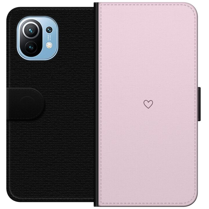 Portemonnee-hoesje voor Xiaomi Mi 11 met Hart ontwerp in de groep SMARTPHONE & TABLETS / Mobielbescherming / Xiaomi bij TP E-commerce Nordic AB (A64755)