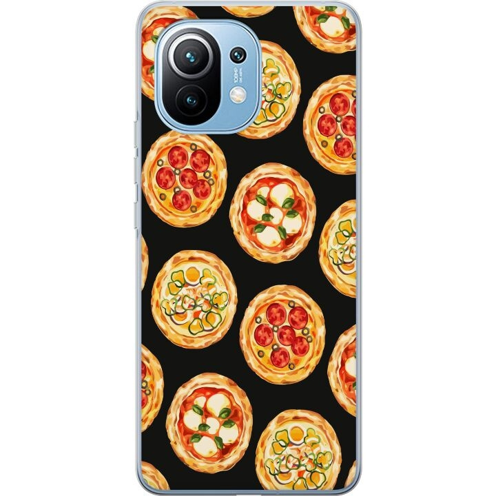 Mobiele hoes voor Xiaomi Mi 11 met Pizza ontwerp in de groep SMARTPHONE & TABLETS / Mobielbescherming / Xiaomi bij TP E-commerce Nordic AB (A64776)