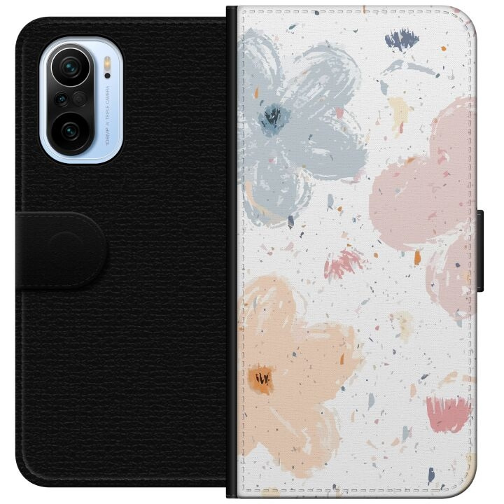 Portemonnee-hoesje voor Xiaomi Mi 11i met Bloemen ontwerp in de groep SMARTPHONE & TABLETS / Mobielbescherming / Xiaomi bij TP E-commerce Nordic AB (A64802)