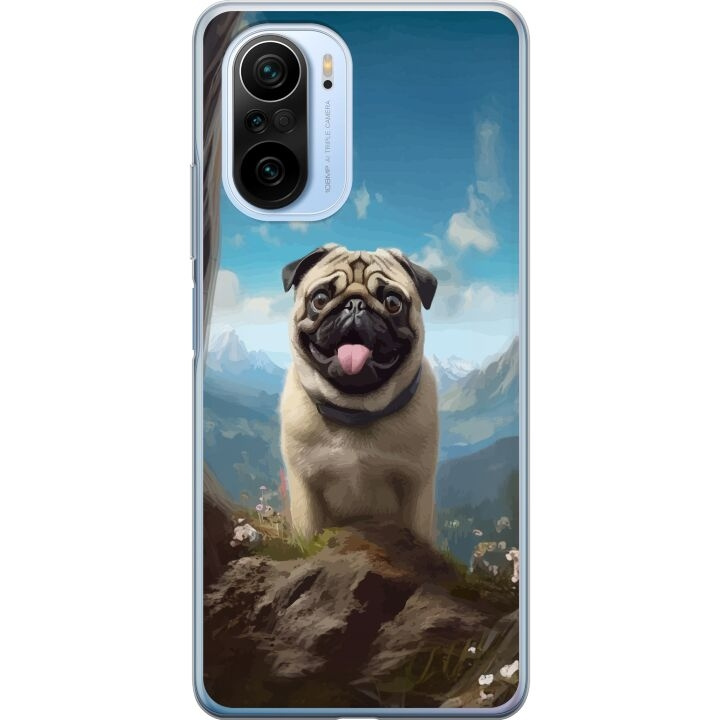 Mobiele hoes voor Xiaomi Mi 11i met Blije Hond ontwerp in de groep SMARTPHONE & TABLETS / Mobielbescherming / Xiaomi bij TP E-commerce Nordic AB (A64835)