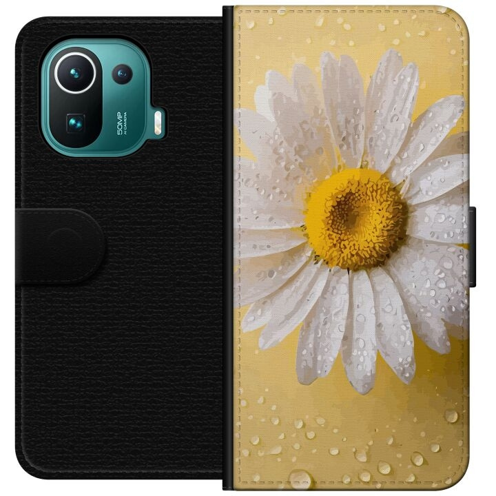 Portemonnee-hoesje voor Xiaomi Mi 11 Pro met Porseleinbloem ontwerp in de groep SMARTPHONE & TABLETS / Mobielbescherming / Xiaomi bij TP E-commerce Nordic AB (A64898)