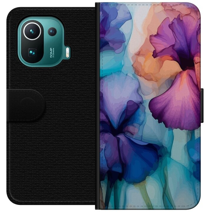 Portemonnee-hoesje voor Xiaomi Mi 11 Pro met Magische bloemen ontwerp in de groep SMARTPHONE & TABLETS / Mobielbescherming / Xiaomi bij TP E-commerce Nordic AB (A64901)