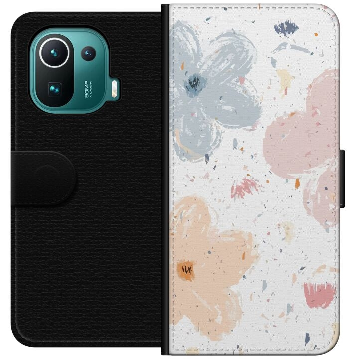 Portemonnee-hoesje voor Xiaomi Mi 11 Pro met Bloemen ontwerp in de groep SMARTPHONE & TABLETS / Mobielbescherming / Xiaomi bij TP E-commerce Nordic AB (A64910)