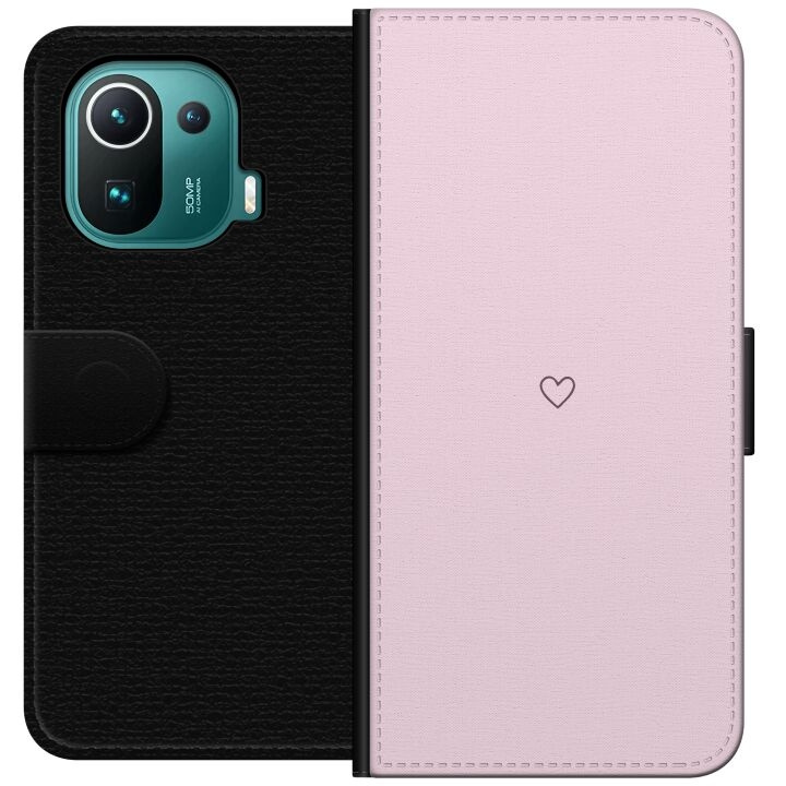 Portemonnee-hoesje voor Xiaomi Mi 11 Pro met Hart ontwerp in de groep SMARTPHONE & TABLETS / Mobielbescherming / Xiaomi bij TP E-commerce Nordic AB (A64917)