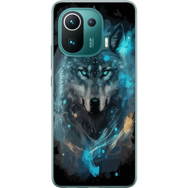 Mobiele hoes voor Xiaomi Mi 11 Pro met Wolf ontwerp in de groep SMARTPHONE & TABLETS / Mobielbescherming / Xiaomi bij TP E-commerce Nordic AB (A64930)