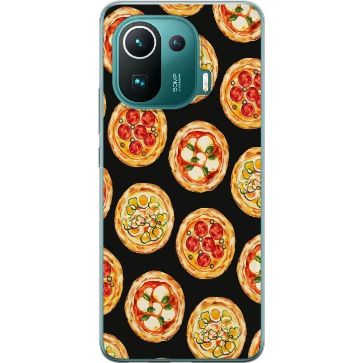 Mobiele hoes voor Xiaomi Mi 11 Pro met Pizza ontwerp in de groep SMARTPHONE & TABLETS / Mobielbescherming / Xiaomi bij TP E-commerce Nordic AB (A64938)