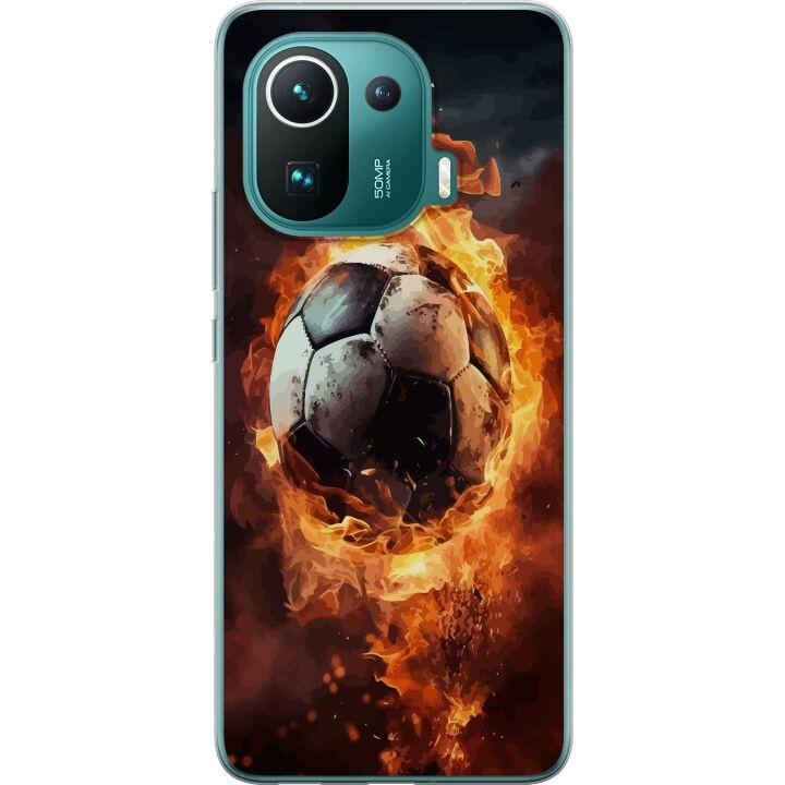 Mobiele hoes voor Xiaomi Mi 11 Pro met Voetbal ontwerp in de groep SMARTPHONE & TABLETS / Mobielbescherming / Xiaomi bij TP E-commerce Nordic AB (A64946)