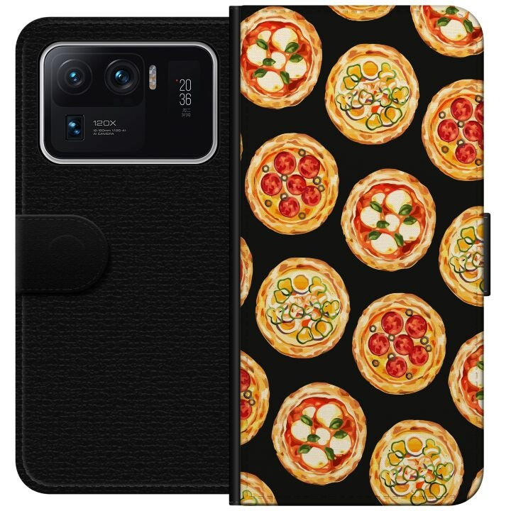 Portemonnee-hoesje voor Xiaomi Mi 11 Ultra met Pizza ontwerp in de groep SMARTPHONE & TABLETS / Mobielbescherming / Xiaomi bij TP E-commerce Nordic AB (A64965)