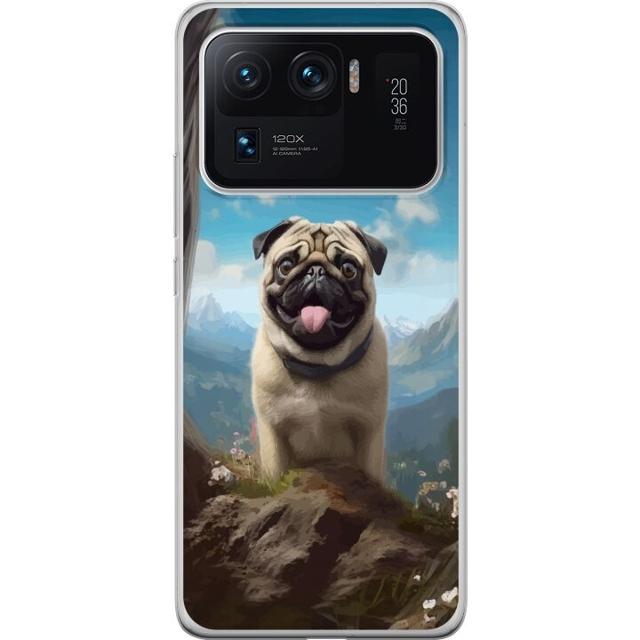 Mobiele hoes voor Xiaomi Mi 11 Ultra met Blije Hond ontwerp in de groep SMARTPHONE & TABLETS / Mobielbescherming / Xiaomi bij TP E-commerce Nordic AB (A64997)