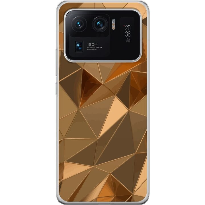 Mobiele hoes voor Xiaomi Mi 11 Ultra met 3D Goud ontwerp in de groep SMARTPHONE & TABLETS / Mobielbescherming / Xiaomi bij TP E-commerce Nordic AB (A65003)