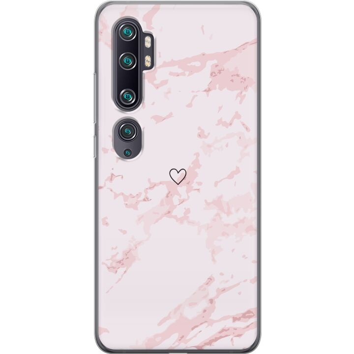 Mobiele hoes voor Xiaomi Mi Note 10 met Roze Hart ontwerp in de groep SMARTPHONE & TABLETS / Mobielbescherming / Xiaomi bij TP E-commerce Nordic AB (A65056)