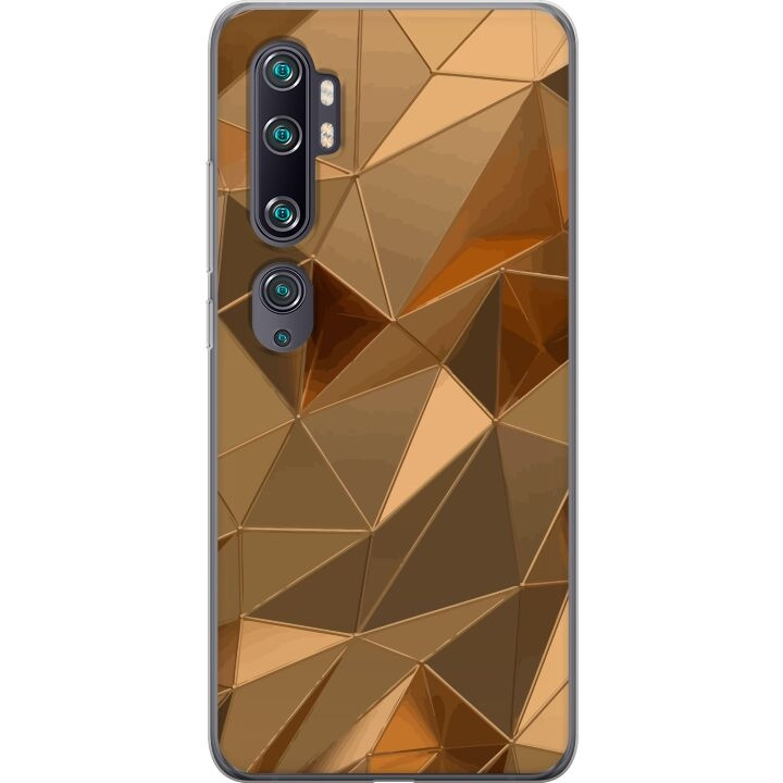 Mobiele hoes voor Xiaomi Mi Note 10 met 3D Goud ontwerp in de groep SMARTPHONE & TABLETS / Mobielbescherming / Xiaomi bij TP E-commerce Nordic AB (A65057)