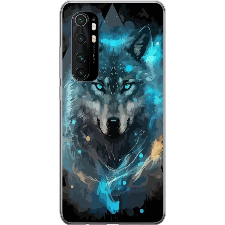 Mobiele hoes voor Xiaomi Mi Note 10 Lite met Wolf ontwerp in de groep SMARTPHONE & TABLETS / Mobielbescherming / Xiaomi bij TP E-commerce Nordic AB (A65065)