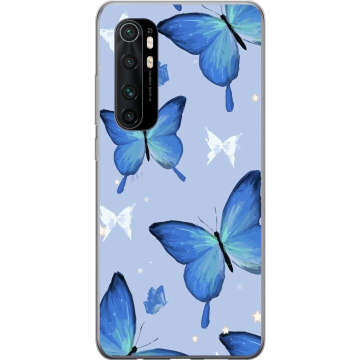 Mobiele hoes voor Xiaomi Mi Note 10 Lite met Blauwe vlinders ontwerp in de groep SMARTPHONE & TABLETS / Mobielbescherming / Xiaomi bij TP E-commerce Nordic AB (A65076)