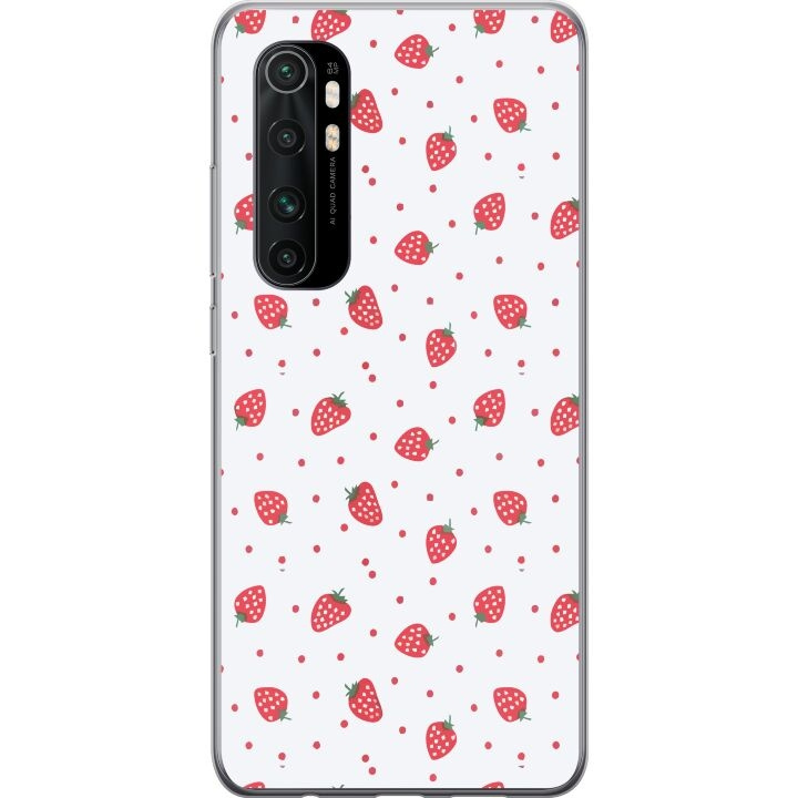 Mobiele hoes voor Xiaomi Mi Note 10 Lite met Aardbeien ontwerp in de groep SMARTPHONE & TABLETS / Mobielbescherming / Xiaomi bij TP E-commerce Nordic AB (A65077)