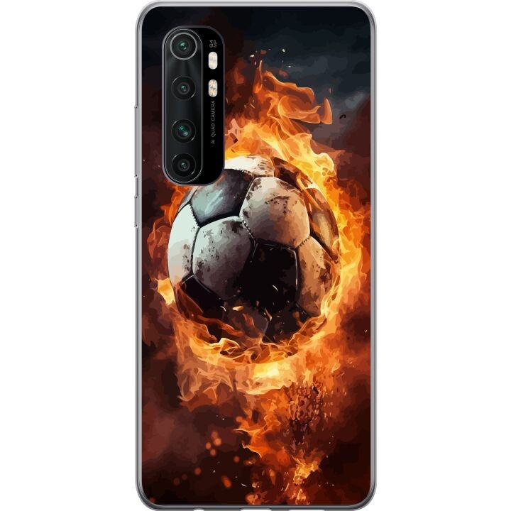 Mobiele hoes voor Xiaomi Mi Note 10 Lite met Voetbal ontwerp in de groep SMARTPHONE & TABLETS / Mobielbescherming / Xiaomi bij TP E-commerce Nordic AB (A65081)